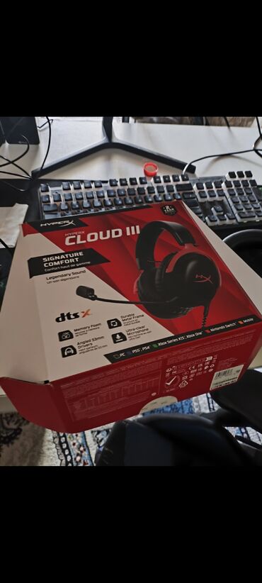 Наушники: Накладные, HyperX, Новый, Проводные, Геймерские