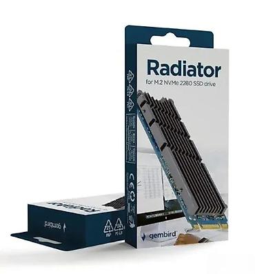 Rashladni sistemi: Gembird hladnjak (radijator) za M.2 NVMe 2280 SSD - Pasivni hladnjak — 2