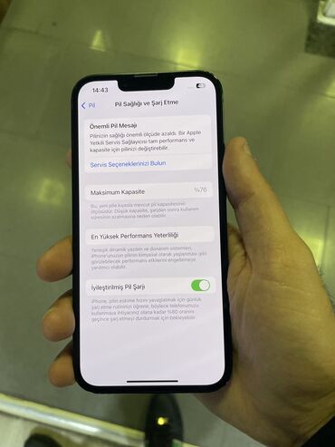 Apple iPhone: IPhone 13, 128 GB, Midnight, Zəmanət