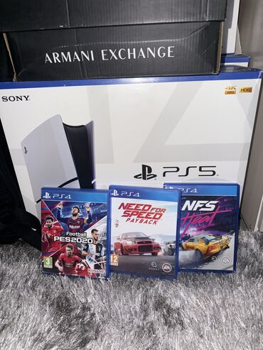 PS5 (Sony PlayStation 5): Ps5 slim 1000gb Подписка Ps plus 3 мес 🔥 3 диска Один оригинал