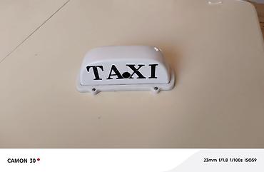 nissan march: Məhsul: Avtomobil üçün “TAXI” dam işarəsi - Rəng: ağ korpus, qara — 2