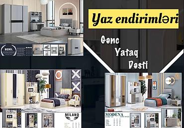 salyan mebel: Oğlan və qız üçün, Yeni, Təknəfərlik çarpayı, Tumba, Yazı masası, Dolab — 1