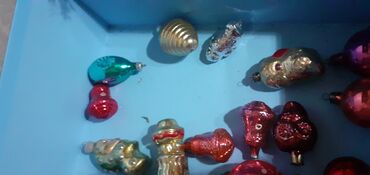 Yeni il oyuncaqları və bəzəkləri: Советские и немецкие игрушки для ёлки. 60 штук. все вместе 60 манат.т — 10