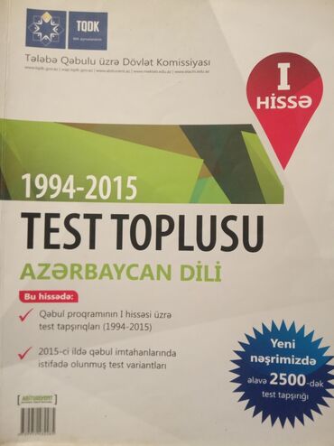 4 cü sinif təsviri incəsənət dərslik: Azərbaycan dili test toplusu İl-2015Kitab işlənib. Amma ideal