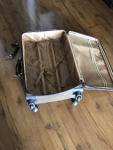 Чемоданы: Чемодан, Материал: Полиэстер, Большой (более 70 л), Вращающиеся колеса на 360° — 9