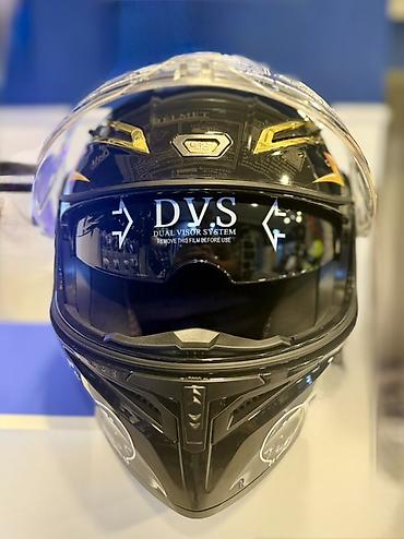 tok matoru: Motorsiklet üçün tam üzlü kask – “BIZARRE” dizayn - Korpus: parlaq — 3