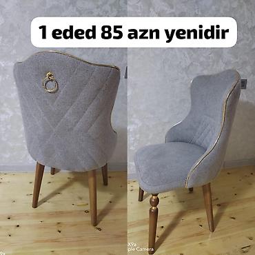set mebel: 6 eded stul 5 gundu alinb tecili eve uygun olunmadigi ucun satılır — 1
