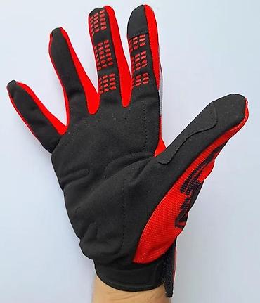 tomos za decu: Biciklističke/motokros rukavice FOX – crveno/siva kombinacija - — 2