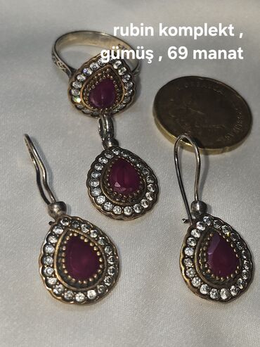 Zərgərlik dəstləri: Dəstə daxildir: Boyunbağı, Üzük, Sırğa, 1 g — 2