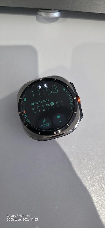 Smart saatlar: Samsung Galaxy Watch Ultra Titanum 2024 şəkildə görünən siniq ekranin — 3