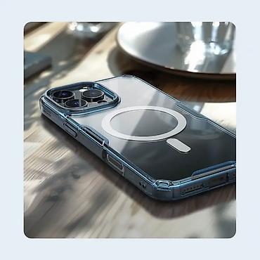 Maske i futrole za telefone: Nillkin Nature Pro Magnetic phone case in blue for iPhone 16 Pro 6.3 — 15