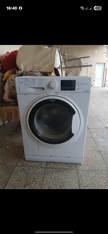 Стиральные машины: Hotpoint ön yükleməli paltaryuyan maşın İŞLƏK VƏZYƏTDƏ - Baraban — 4