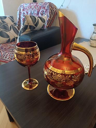 xrustal stekan ölçüsü: Rəng - Qırmızı, Xrustal — 3