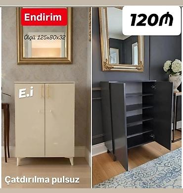 şfanerler: Qapılı dolab – endirimli - Ölçü: 125 x 80 x 32 sm - İki qapılı model — 1