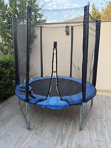 batut almaq: Uşaq trampolini – təhlükəsizlik torlu, dairəvi model - Dairəvi — 1