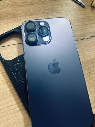 сотовые телефоны: IPhone 14 Pro Max, Б/у, 256 ГБ, Deep Purple, Защитное стекло, Чехол, 85 %