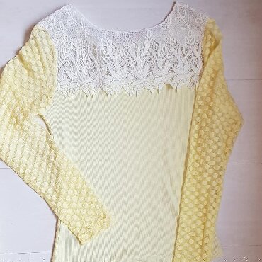 heklanje bluza: M (EU 38), color - Yellow