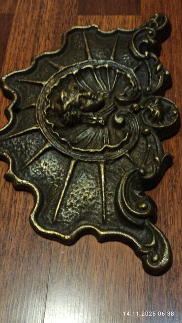Digər ev dekoru: Məhsul: Bərk döküm metal dekorativ divar elementıtökmə latun 8kq — 5