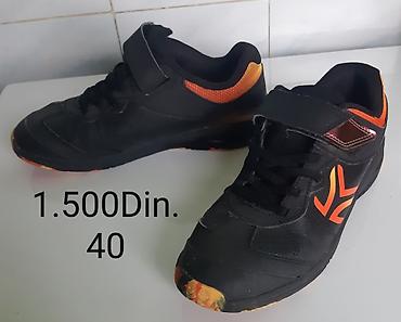 Patike: Sportske patike – veličina 40 - Crne patike sa narandžastim detaljima — 1