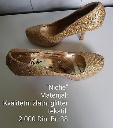 asos obuca: Niche salonke – elegantne zlatne štikle prekrivene kvalitetnim glitter — 2