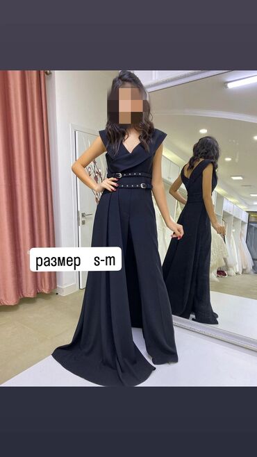 черное длинное вечерное платье: Вечернее платье, Длинная модель, Без рукавов, M (EU 38)
