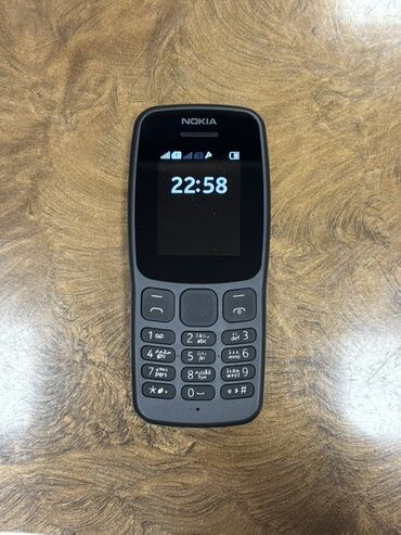 Nokia: Nokia 106, < 2 GB Memory Capacity, rəng - Boz, Düyməli