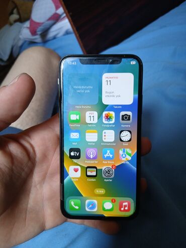 Apple iPhone: IPhone X, 64 GB, Qara, Face ID