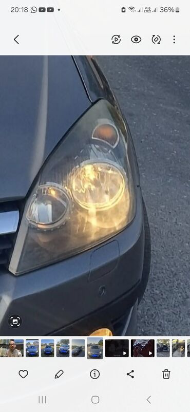 Faralar: Sol, Opel, 2006 il, Orijinal, Almaniya, İşlənmiş