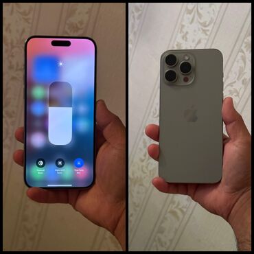 телефон флай 17: IPhone 15 Pro Max, 512 GB, Natural Titanium, Simsiz şarj, Face ID