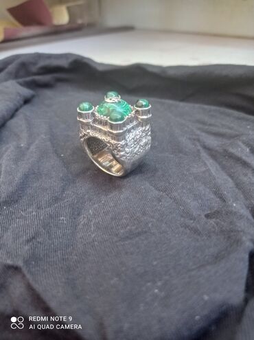 кольцо из камня: Перстень "Мечеть"серебро 925 пробы. Вес 41.3 грамм. Размер 21мм. Камни