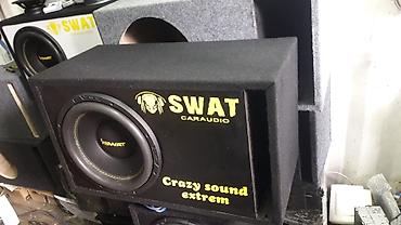 Динамики для авто: Сабвуфер swat mas-12v усилитель моно блок swat короб собранный — 10