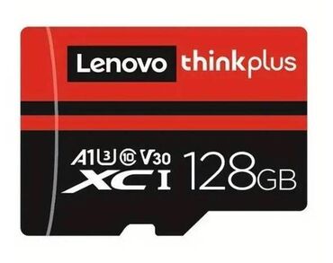 USB флешки: MicroSD Карта памяти Lenovo Thinkplus U3 A1 V10 128Gb, новые Быстрые