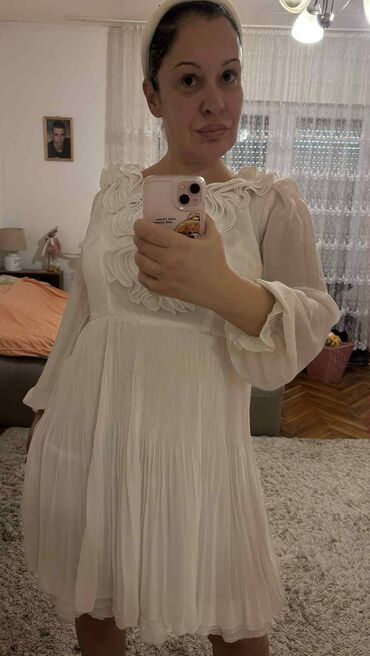 Haljine: XL, bоја - Bela, Koktel, klub, Dugih rukava na lalafo.rs — 1 Haljine: XL, bоја - Bela, Koktel, klub, Dugih rukava — 1