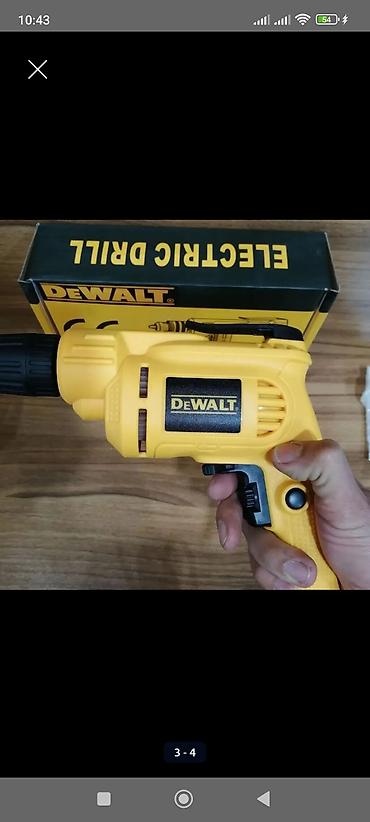 dewalt drel: Məhsul: DeWALT elektrikli matkap Xüsusiyyətlər: - Güc: 550W - — 3