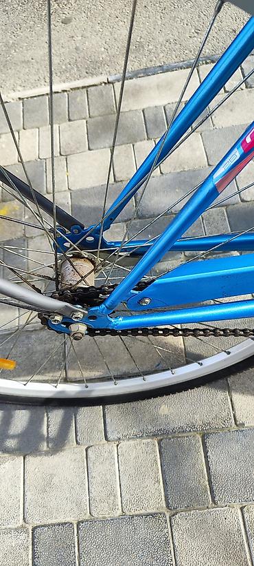 Şəhər velosipedləri: Şəhər tipli velosiped – STELS 28 - Rəng: metalik mavi, klassik aşağı — 6