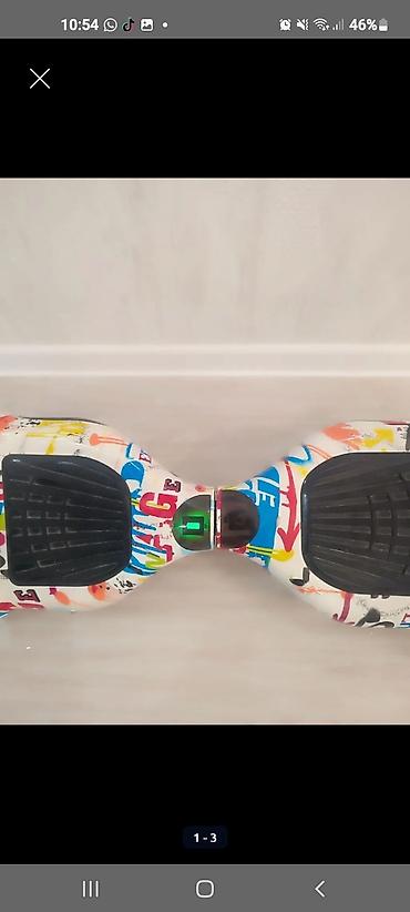 elektron gitara: Qrafiti dizaynlı iki təkərli hoverboard (self-balance skuter) - — 2