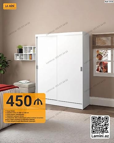 Kupe Dolab - Ölçülər: dərinlik 55 sm × hündürlük 200 sm × en 160 sm - lalafo.az -da Kupe Dolab - Ölçülər: dərinlik 55 sm × hündürlük 200 sm × en 160 sm -