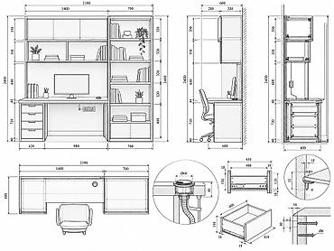Tikinti ixtisasları: Mebel çertyojları — AutoCAD ilə Fərdi mebel üçün dəqiq və istehsala — 3