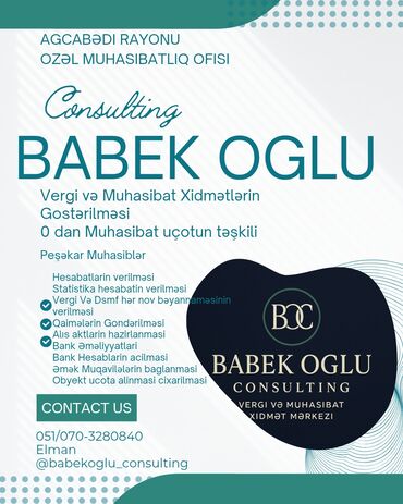 Təlim, kurslar: Mühasibat uçotu | Hesabatlarının hazırlanması və təqdim edilməsi