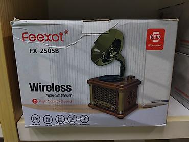 рупоры: Беспроводной ретро-радиоприемник/колонка Feexot FX-2505B с рупором — 1