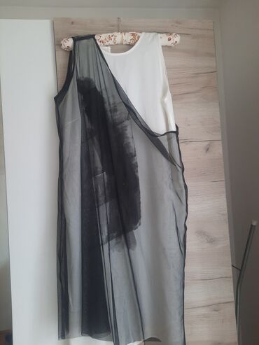 ps bela haljina: PS Fashion L (EU 40), bоја - Bela, Oversize, Na bretele