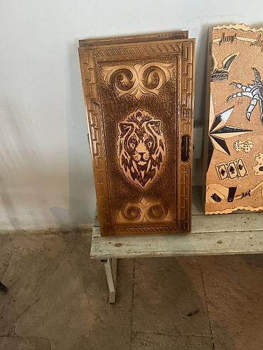 İdman və istirahət: Əl işı ağac nərd-taxta dəstləri - Material: tam ağac (əl oyma) — 3