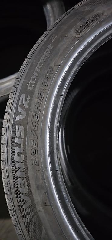 aeolus e70: Шины 225 / 45 / R 18, Лето, Б/у, Комплект, Легковые, Корея, Hankook — 4