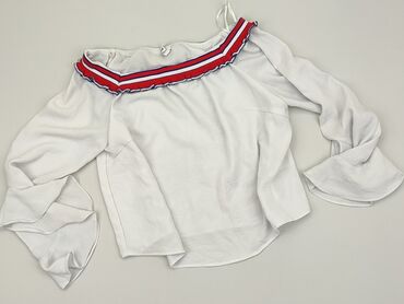 bordowa bluzki z długim rękawem: Blouse, FBsister, XS (EU 34), condition - Good