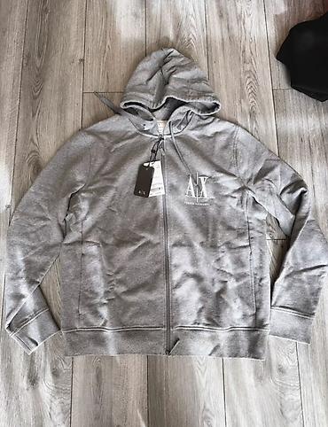 axis y: Мужская толстовка, L, Armani, Новый, цвет - Серый — 1