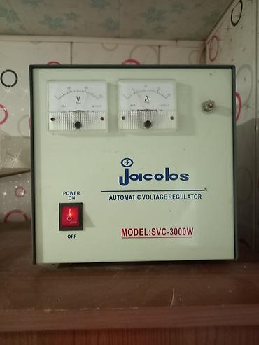 ampermetr: Jacobs Automatic Voltage Regulator – Model: SVC-3000W - Güc: 3000W - — 1