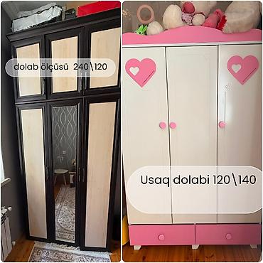 divarda kitab refi: Bir evden 2 eded dolab.Usaq dolabi 130 azn. böyuk dolab 180 azn.unvan — 1