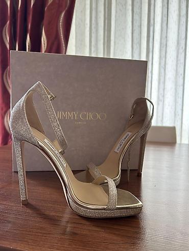Basanoşka və səndəllər: Jimmy Choo qadın hündürdaban sandal - Brend: Jimmy Choo London - — 3