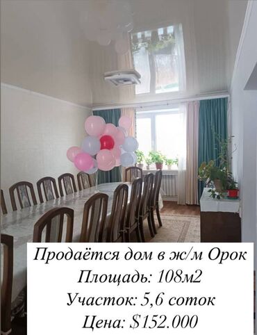 асабняк бишкек: Дом, 108 м², 4 комнаты, Агентство недвижимости, Косметический ремонт