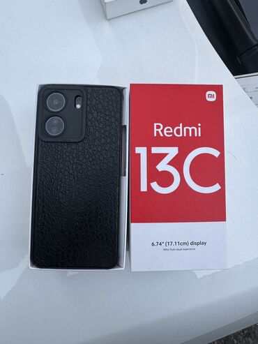 айфоны телефон: Redmi, Redmi 13C, Колдонулган, 256 ГБ, түсү - Кара, 1 SIM, eSIM